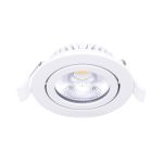 Noxion LED Vippbar Slim Spot Hvit 6W 550lm - 930 varm hvit | Utskjæring 75mm - IP54 - beste fargegjengivelse 