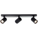 Brilliant Marty Taklampe Aluminium Sandete Svart 15W 1050lm - 830 Varm Hvit | Inkl. 3x GU10