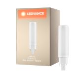 Ledvance Dulux-D LED 6W - 840 Kald Hvit | 4-Stift - Erstatter 13W