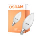 Osram Classic LED E14 Mignon Matt 3.3W 250lm - 840 Kald Hvit | Erstatter 25W
