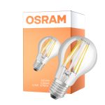 Osram Classic LED E27 Pære filament 2.5W 525lm - 830 ekstra varm hvit