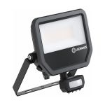 Ledvance LED Flomlys Aluminium Svart 41W 6000lm 100D - 840 Kald Hvit | IP65 - Bevegelses- Og Lyssensor - Symmetrisk