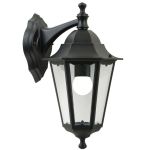Nordlux Cardiff Down Veggbelysning Aluminium Svart | Egnet for 1x E27