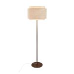 DFTP by Nordlux Takai Gulvlampe Metall og Tekstil Beige | Egnet for E27