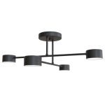 Emibig Taklampe Halo Stål Svart | Egnet for 4x GX53 - Max 8W