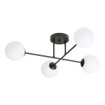 Emibig Taklampe Roma Stål Svart | Egnet for 4x E14 - Max 10W