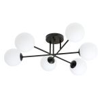 Emibig Taklampe Roma Stål Svart | Egnet for 6x E14 - Max 10W
