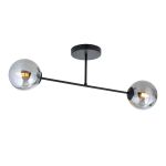 Emibig Taklampe Roma Stål Svart | Egnet for 2x E14 - Max 10W