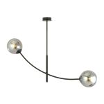 Emibig Taklampe Hunter Stål Svart | Egnet for 2x E14 - Max 10W