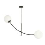 Emibig Taklampe Hunter Stål Svart | Egnet for 2x E14 - Max 10W
