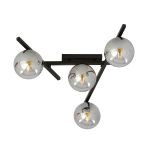 Emibig Taklampe Smart Stål Svart | Egnet for 4x E14 - Max 10W