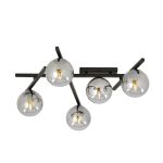 Emibig Taklampe Smart Stål Svart | Egnet for 5x E14 - Max 10W