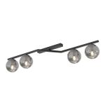 Emibig Taklampe Naton Stål Svart | Egnet for 4x E14 - Max 10W