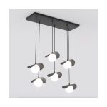 Emibig Pendel Lampe Ritual Stål Svart | Egnet for 6x G9 - Max 8W