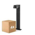 Fordelspakning 4x D'Lite Sokkelampe Lira Svart 7W 600lm 830 Varm Hvit | IP54