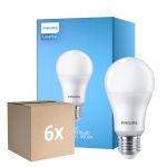 Fordelspakning 6x Philips Corepro LED Pære E27 Pære matt 13W 1521lm - 827 ekstra varm hvit | erstatter 100W
