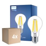Fordelspakning 4x Philips MASTER Value LED Pære E27 Pære klar 11.2W 1521lm - 927 ekstra varm hvit | beste fargegjengivelse - dimbar - erstatter 100W