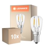 Fordelspakning 10x Ledvance Spesiell LED E14 T26 Filament Klar 1.3W 110lm - 827 Ekstra Varm Hvit | Erstatter 12W