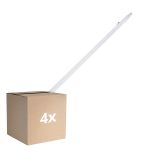 Fordelspakning 4x Ledvance LED Lyslister Vanntett Fuktighetstett Eco Slim 36W 4320lm - 840 Kald Hvit | 120cm