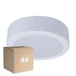 Fordelspakning 4x Philips LED downlight DN065C Metall Hvit 12W 1200lm 110D - 830 varm hvit | 175mm - Utskjæring 150mm - IP20