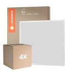 Fordelspakning 4x Ledvance LED Panel Eco 36W 3600lm - 840 Kald Hvit | 60x60cm - UGR <22