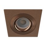 Noxion Innfelt Spot Boxi MR16 Vippbar Tekstur & Skinnende Gull | Utskjæring 80mm - IP20 - Inkl. GU10 Sokkel