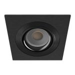 Noxion Innfelt Spot Boxi MR16 Vippbar Tekstur & Skinnende Svart |Utskjæring 80mm - IP20 - Inkl. GU10 Sokkel