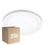 Fordelspakning 20x Noxion LED downlight Ecowhite Hvit 18W 1530lm 110D - 830 840 860 Innstillbar Hvit | 217mm - Utskjæring 55-175mm - dimbar