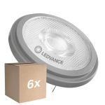 Fordelspakning 6x Ledvance LED spot G53 AR111 7.4W 450lm 24D - 930 varm hvit | beste fargegjengivelse - dimbar - erstatter 50W