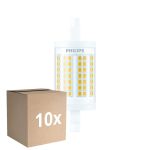Fordelspakning 10x Philips LED Linear R7s CorePro 78mm 11.5W 1521lm - 830 Varm Hvit |Erstatter 100W