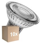 Fordelspakning 10x Ledvance LED Spot GU10 PAR16 8W 750lm 36D - 827 Ekstra Varm Hvit | Dimbar - Erstatter 100W