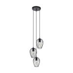 Eglo Pendel Lampe Newtown Stål Svart | IP20 - Egnet for 3x E27 