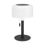 Eglo Bordlampe Montapalma Solar Stål Svart 2W 190lm - 830 Varm Hvit | IP54 - Dimbar - USB-C