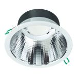 Philips LED downlight Coreline DN142B Aluminium Hvit 19.2W 2300lm 60D - 840 kald hvit | Utskjæring 200mm - IP20 - UGR<19