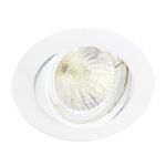 Any Lamp Innfelt Spot Rund Vippbar Hvit | Utskjæring 75mm - GU5.3 sokkel