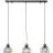 Brilliant Avia Pendel Lampe Metall Tre Svart Tre | Egnet for 3x E27