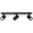 Brilliant Marty Taklampe Aluminium Sandete Svart 15W 1050lm - 830 Varm Hvit | Inkl. 3x GU10