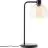 Brilliant Bordlampe Casto Glass Metall Svart Beige | 190mm - Egnet for 1x E27