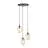 Emibig Pendel Lampe Astral Stål Svart | Egnet for 3x E14 - Max 10W