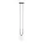 Emibig Pendel Lampe Glam Stål Svart | Egnet for 1x E14 - Max 10W