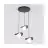 Emibig Pendel Lampe Ritual Stål Svart | Egnet for 3x G9 - Max 8W