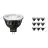 Fordelspakning 10x Philips Master LED Spot GU5.3 MR16 6.7W 420lm 36D - 927 ekstra varm hvit | beste fargegjengivelse - dimbar - erstatter 35W