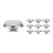 Fordelspakning 10x Noxion LED spot G53 AR111 7.4W 450lm 40D - 927 ekstra varm hvit | beste fargegjengivelse - dimbar - erstatter 50W