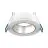 Noxion LED Spot Ares Dyp ring Hvit - med Inner Sirkel Sølv | Utskjæring 68mm - incl. GU10 Fitting