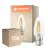 Fordelspakning 10x Ledvance Classic LED B22 Mignon Filament Klar 3.4W 470lm - 827 Ekstra Varm Hvit | Erstatter 40W