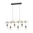 Eglo Pendel Lampe Townshend Stål Tre Svart Brun | IP20 - Egnet for 6x E27 
