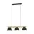 Eglo Pendel Lampe Sherburn Stål Tre Svart Brun | IP20 - Egnet for 3x E27 
