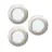 Fordelspakning 3x Eglo Innfelt Spot Fueva 6 Plast Sateng Nikkel 11.1W 1350lm - 827-840-865 CCT