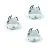 Fordelspakning 3x Eglo LED Spot Saliceto-Z Aluminium Hvit 4.7W 440lm - 827-865 Innstillbar Hvit + RGB | 88mm - Utskjæring 68mm - IP20 - Zigbee Dimbar