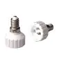 Adapter for lampholders E14 => GU10 hvit